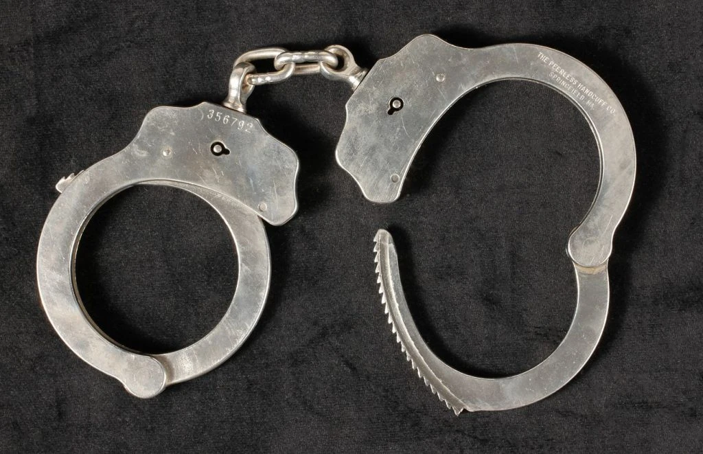 Handcuffs used during arrest of Unabomber