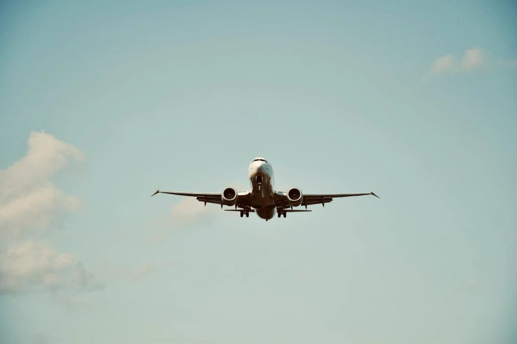 plane in the sky